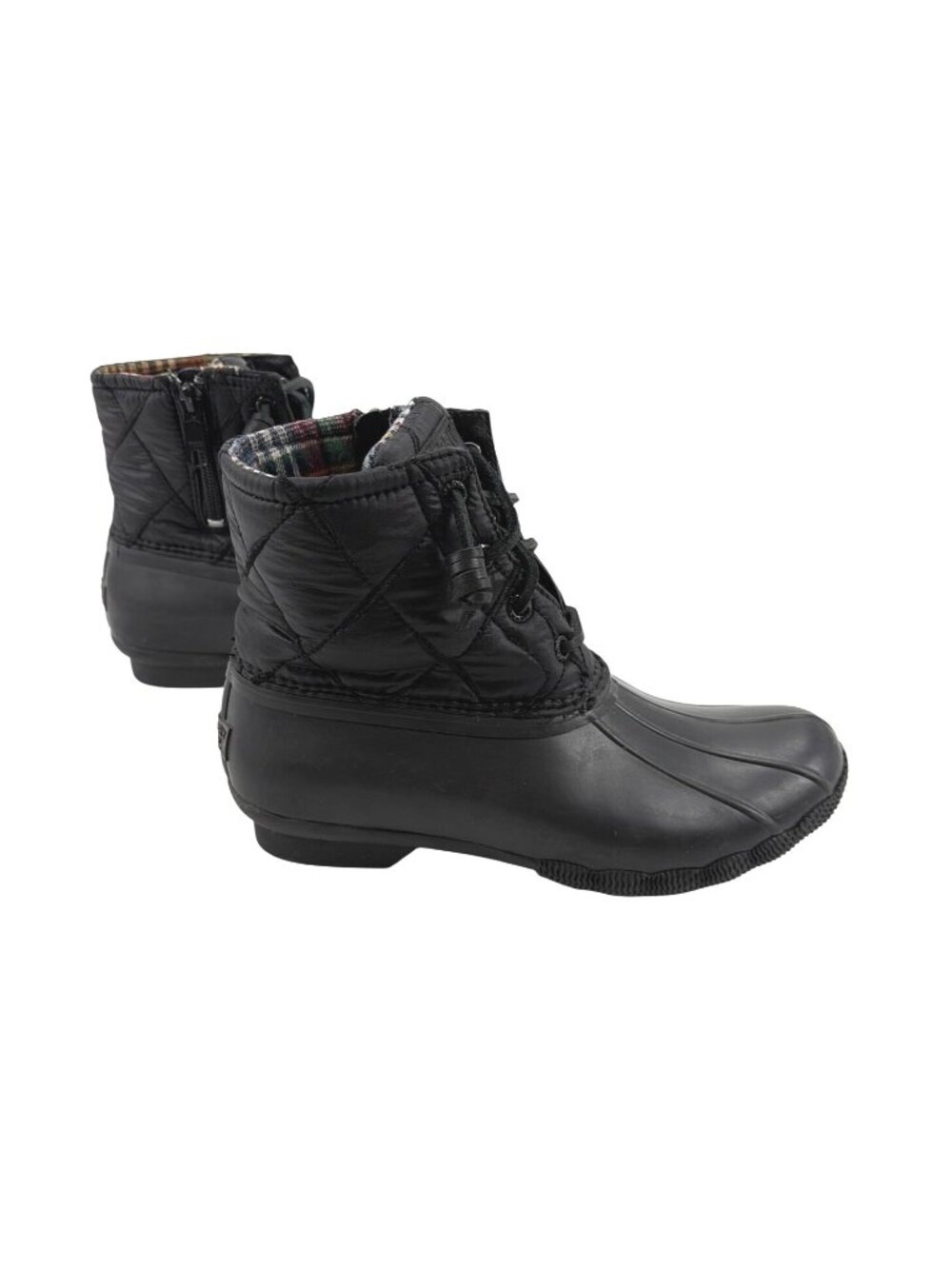 Sperry Saltwater Nylon Quilted Rain Duck Boots Womens 6 Outdoor Preppy Fisherman - Picture 3 of 7